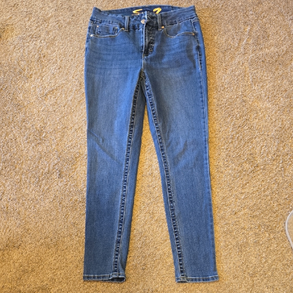 Seven7 Women's Blue Skinny Jeans